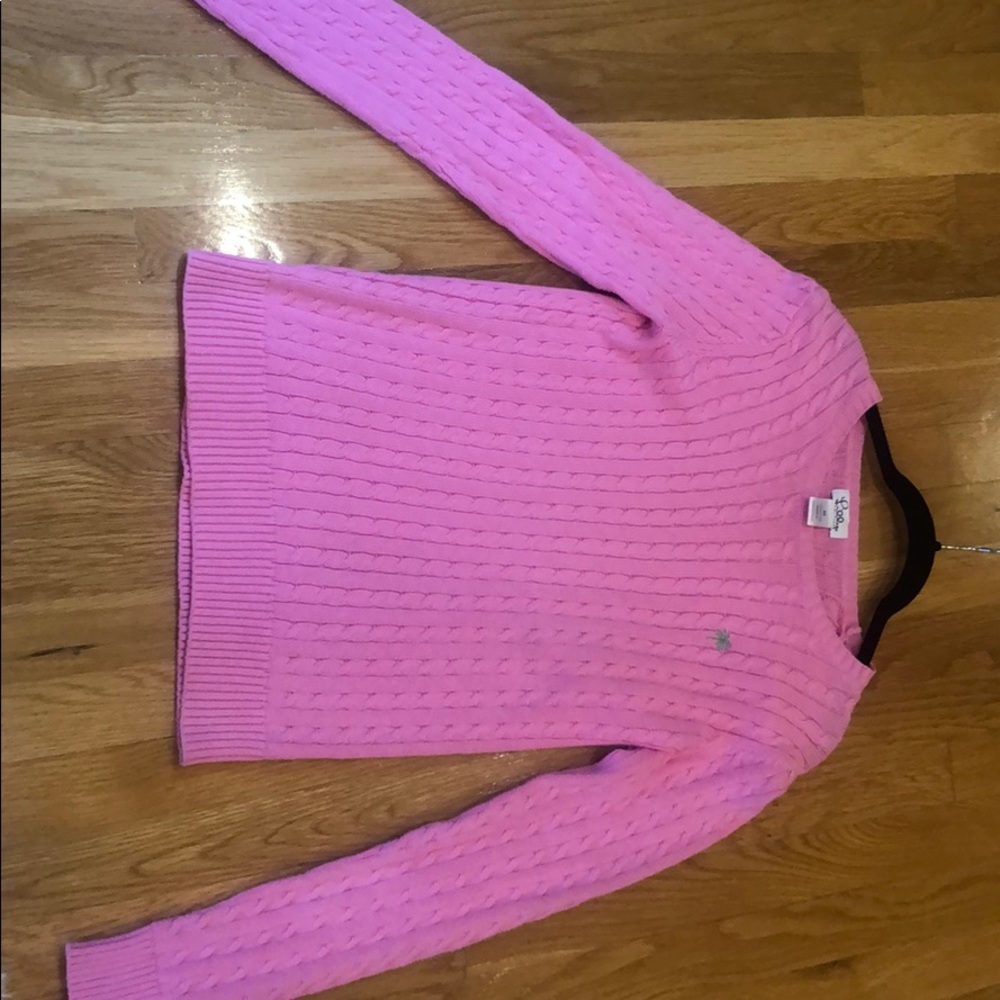 Lilly Pulitzer pink sweater